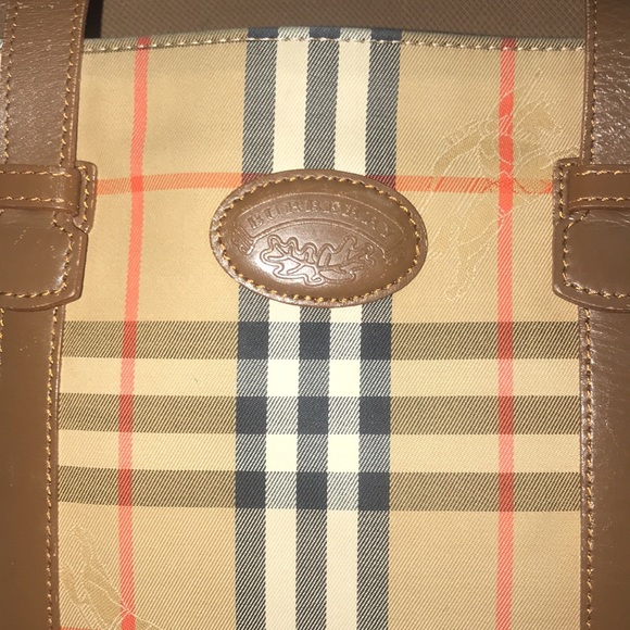 AUTHENTIC VINTAGE BURBERRY TOTE - Picture 3 of 16